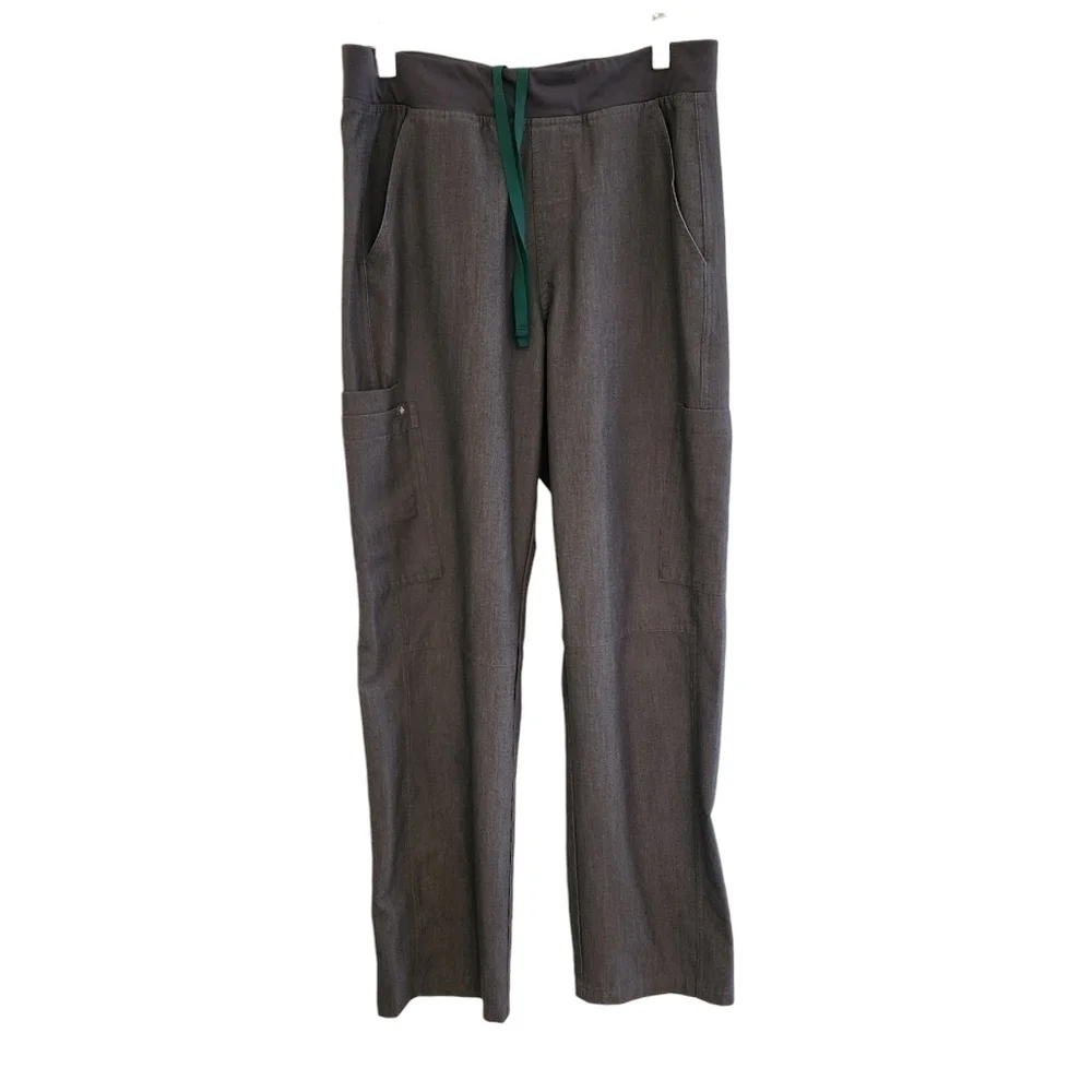 💜 FIGS Axim Men's Gray Cargo Scrub Pants